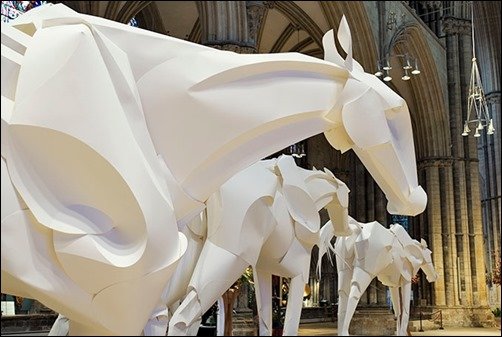 Olympic-Horses-paper-art