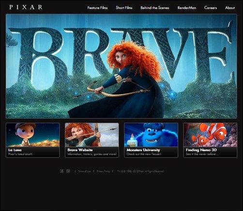 Pixar-corporate-web-design