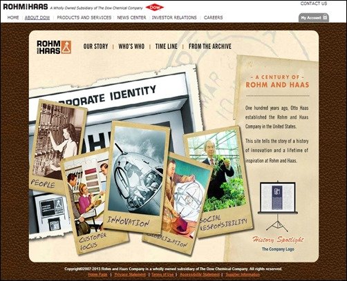 Rohm-and-Haas-corporate-web-design
