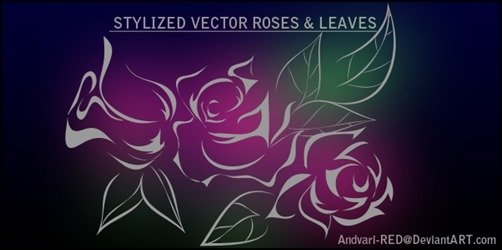 Roses-n-Leaves-Vector-illustrator-brush Roses-n-Leaves-Vector-illustrator-brush