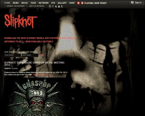 Slipknot-band-websites