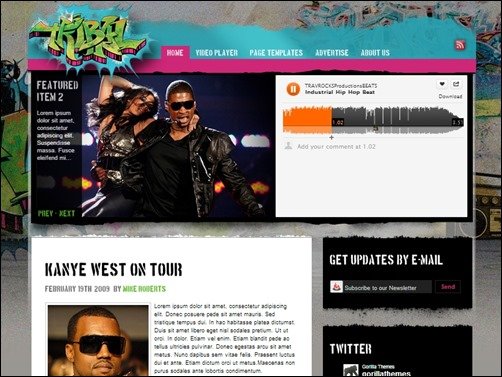 Tribal-wordpress-music-theme