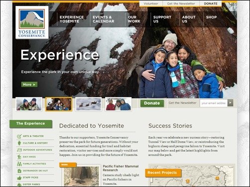 Yosemite-Conservancy-nonprofit-website