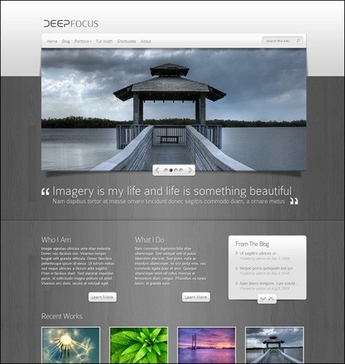 deep-focus simple wordpress themes