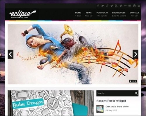 eclipse WordPress Photography Themes