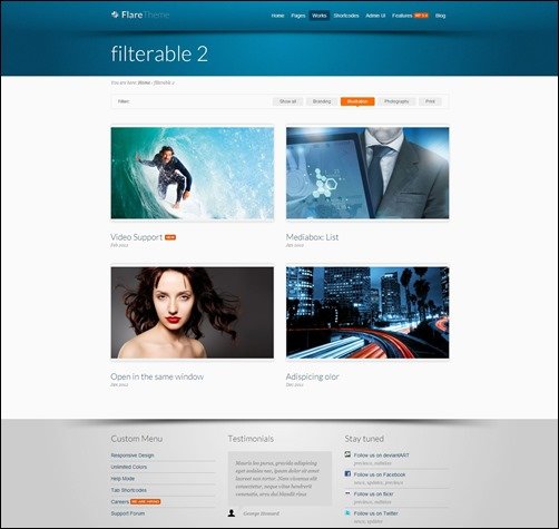 flare-portfolio-theme