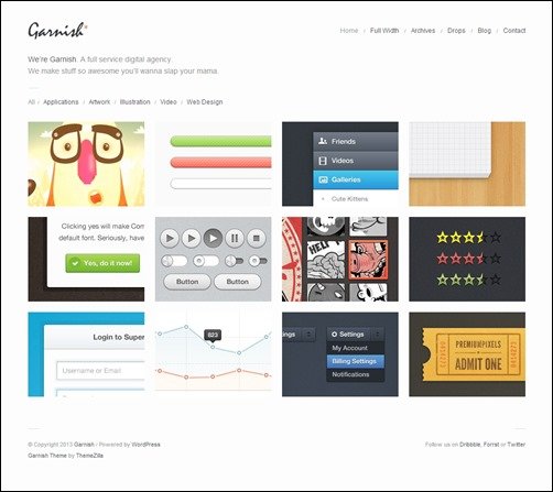 garnish-portfolio-wordpress-theme
