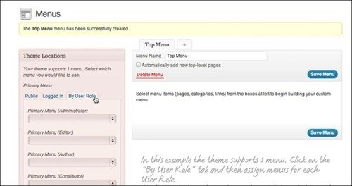 menu-by-user-role