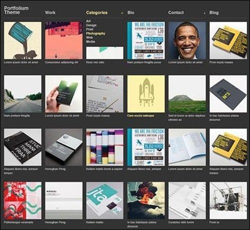 portfolium WordPress Photography Themes