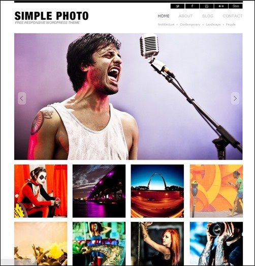 simple-photo WordPress Photography Themes