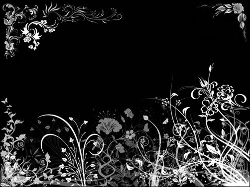 Black-Floral-black-wallpaper Black-Floral-black-wallpaper