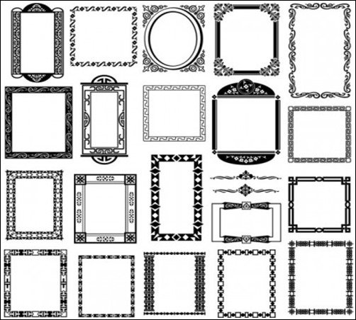 Black-and-White-Border-Corner-black-and-white-pattern Black-and-White-Border-Corner-black-and-white-pattern