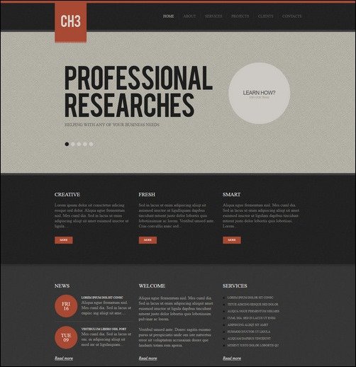 CH3 retro wordpress theme