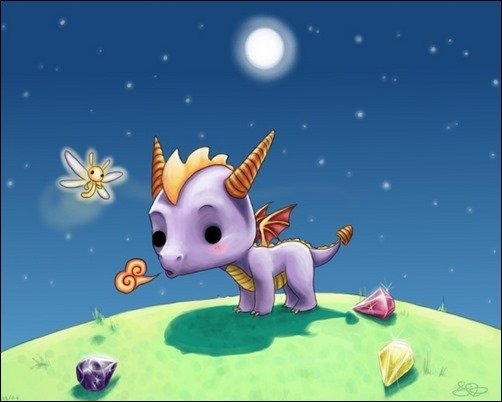 Chibi-Sparx-and-Spyro-cute-chibi