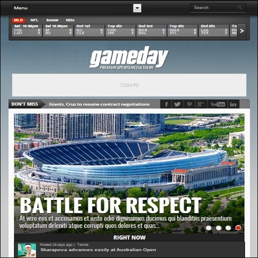 Gameday-wordpress-news-themes