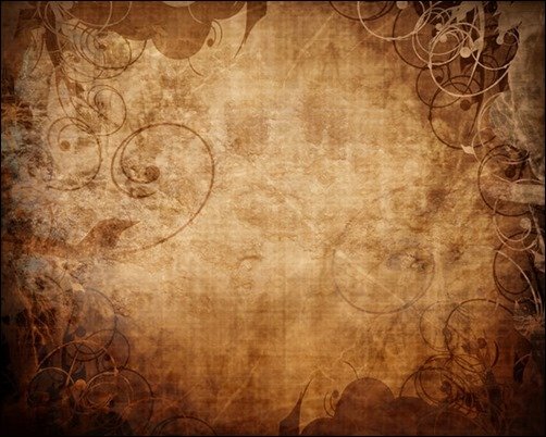 Grunge-Floral-Paper-textured-background