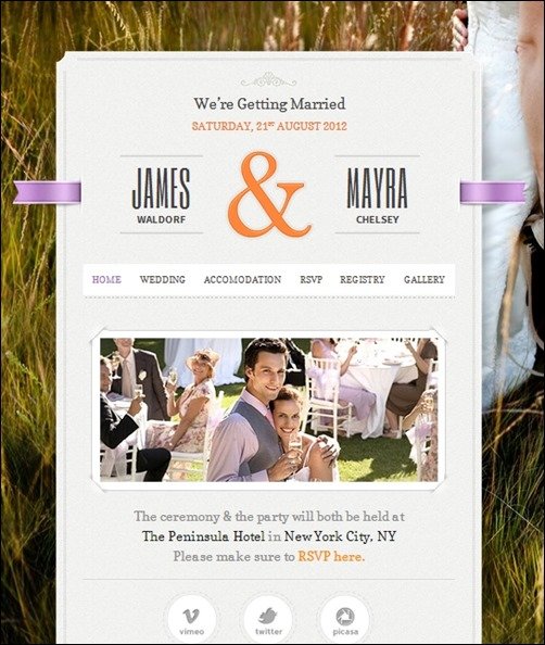 Just-Married-wedding-website-templates