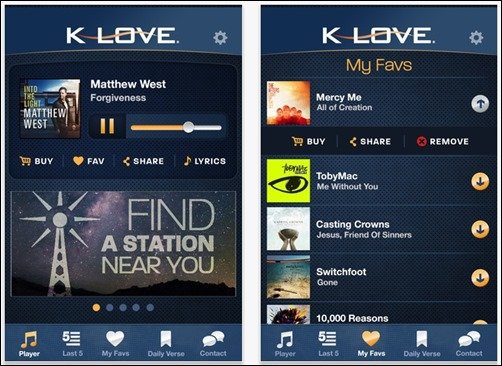 K-LOVE-music-apps