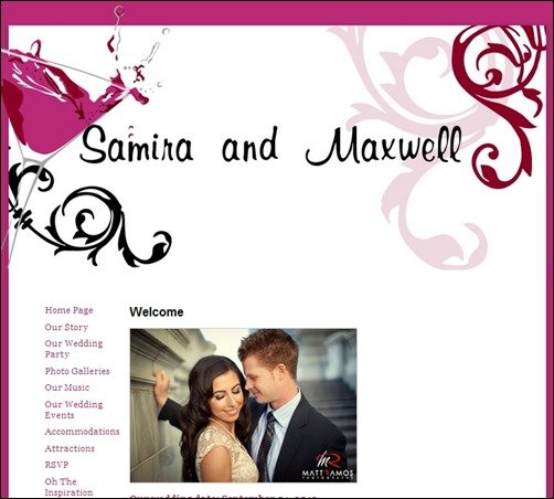 Martini-wedding-website-templates