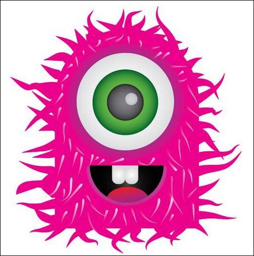 Pink Monster Vector