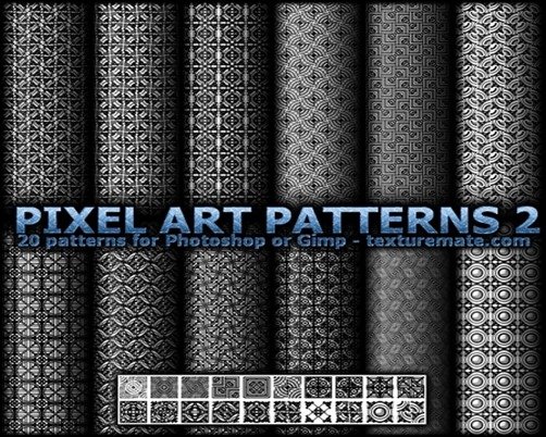 Pixel-Art-Patterns-2-black-and-white-patterns Pixel-Art-Patterns-2-black-and-white-patterns