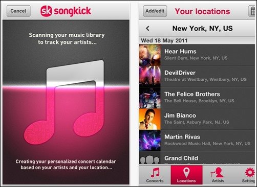 Songkick-Concerts-music-apps