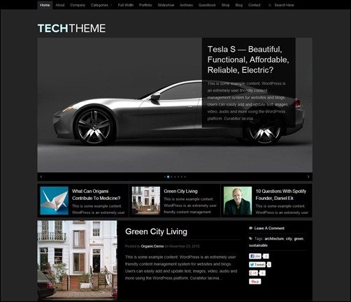Tech-Theme wordpress video theme