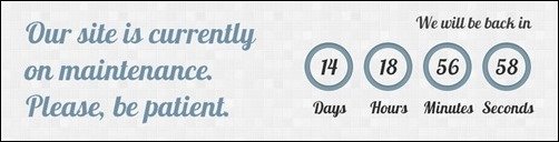 WordPress-Maintenance-jquery-countdown