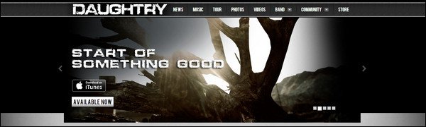 25+ Stunning Band Websites For Inspiration