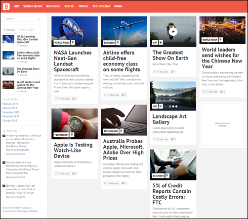 bay wordpress news themes