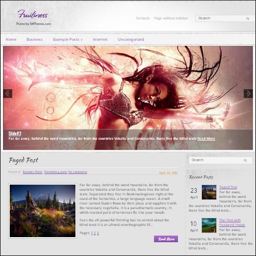 fruitiness wordpress music theme