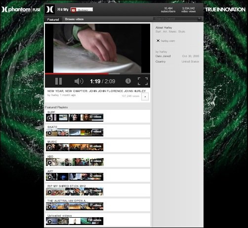 hurley cool youtube backgrounds