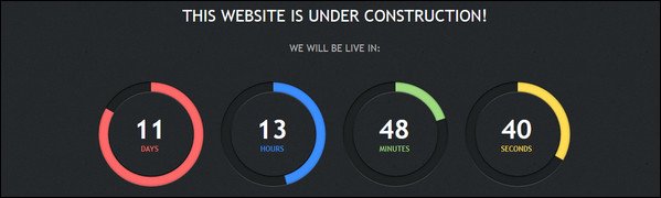 25+ jQuery Countdown Timer Designs