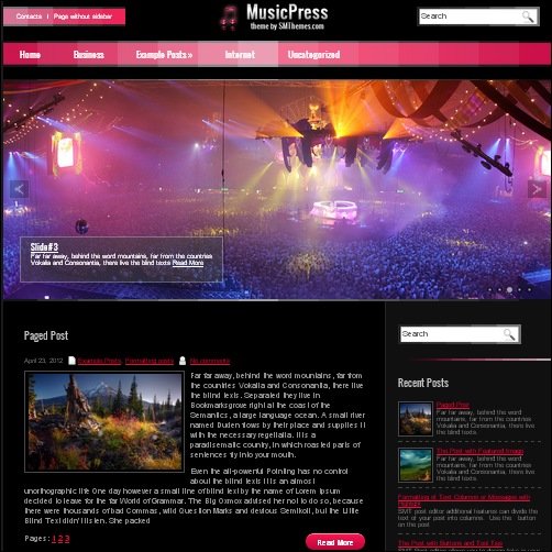 musicpress wordpress music theme