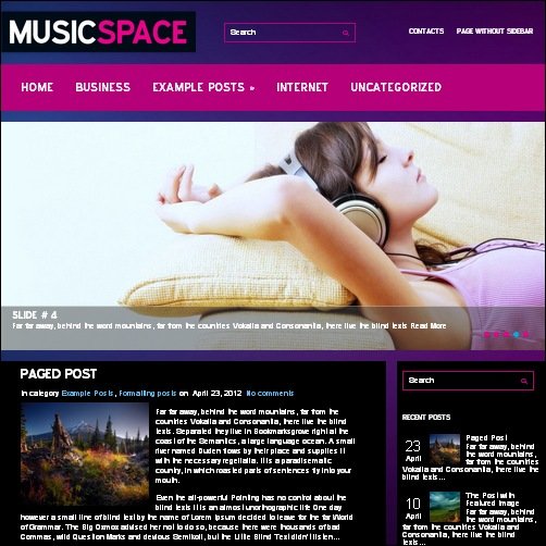 musicspace wordpress music theme