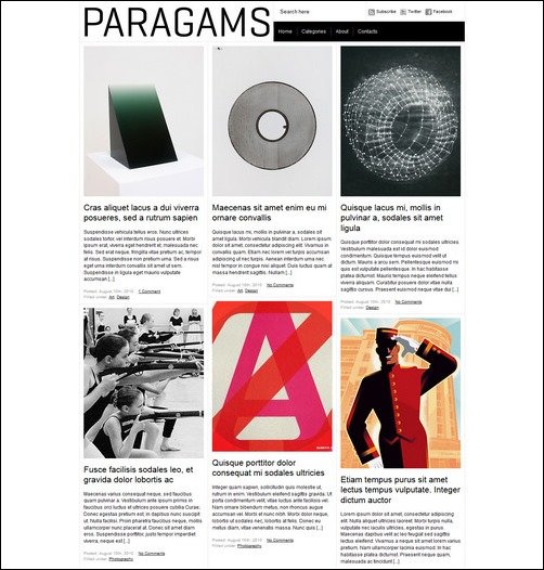 paragrams retro wordpress theme