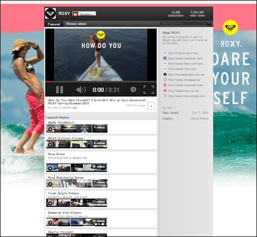 roxy cool youtube backgrounds