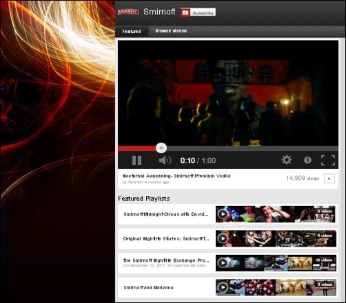smirnoff cool youtube backgrounds
