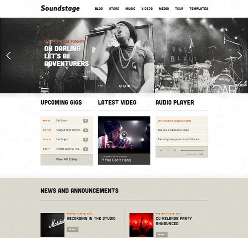 soundstage wordpress music theme