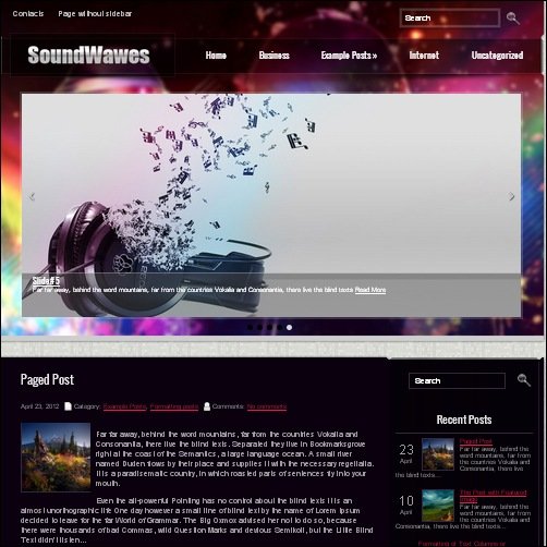 soundwaves wordpress music theme