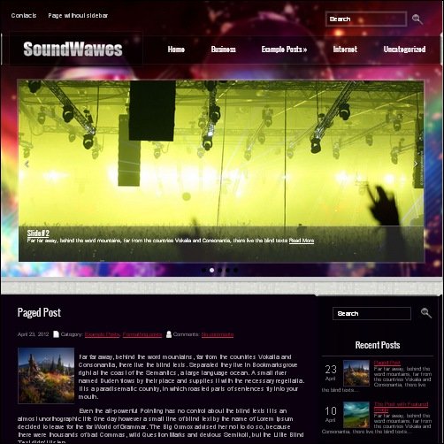 sounwavesse wordpress music theme