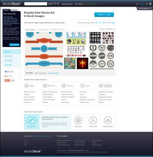 vectorstock sell photos online