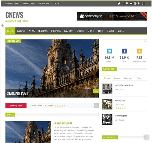 CNEWS-bootstrap-templates