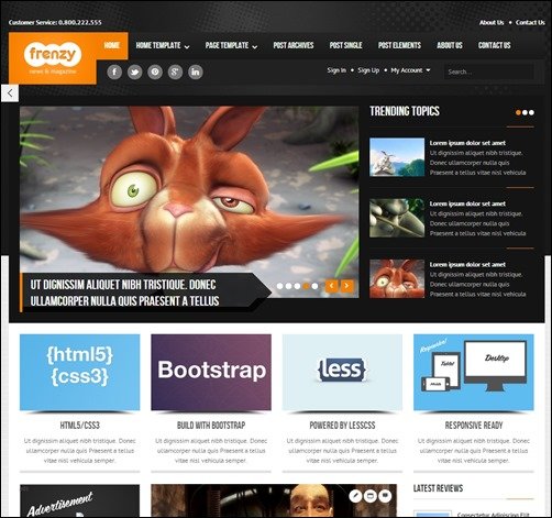 Frenzy-bootstrap-templates