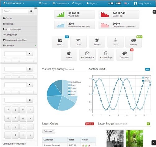 Gebo-Admin-bootstrap-templates