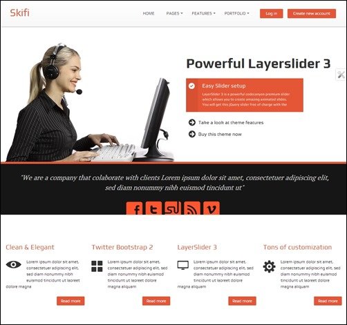 Skifi-bootstrap-templates