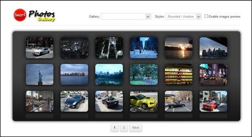 Smart jQuery Photos Gallery