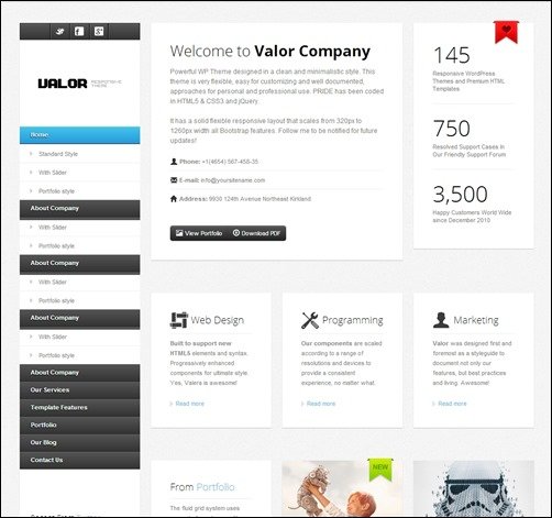 VALOR-simple-bootstrap-templates