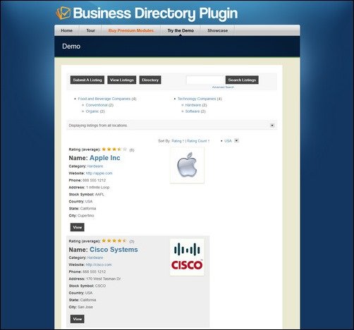 business directory plugin