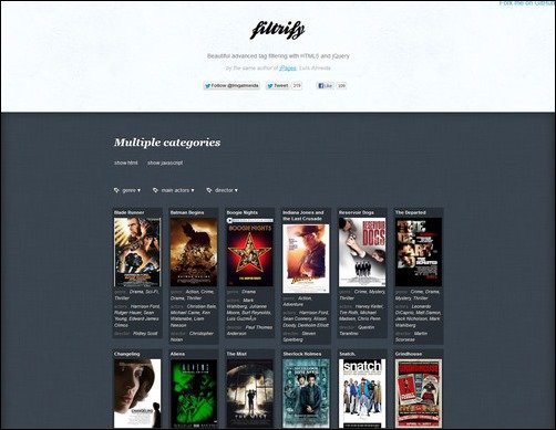 filtrify jquery filter